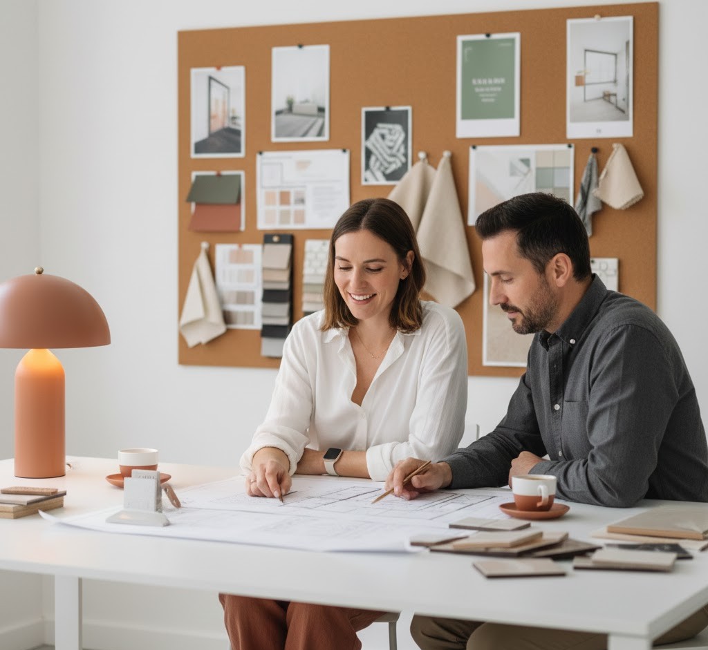 Interior design consultation session